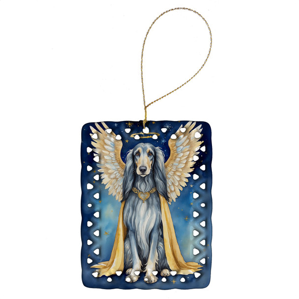 Afghan Hound My Angel Porcelain Christmas Ornament DAC6924 product image at NuMercy