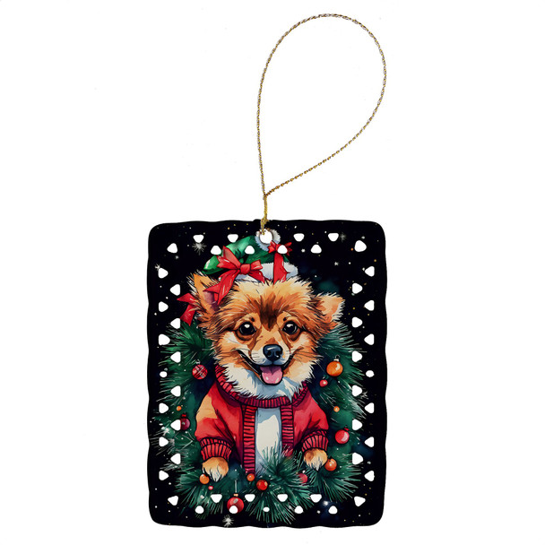 Pomeranian Christmas Porcelain Ornament DAC3560 product image at NuMercy