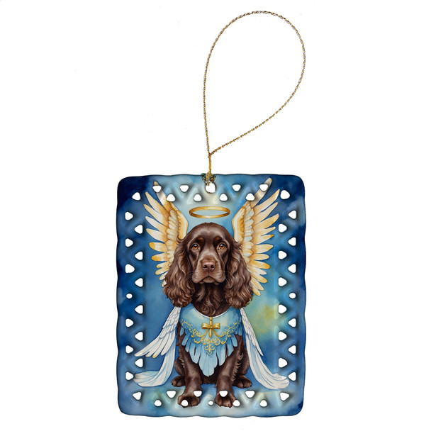 Cocker Spaniel My Angel Porcelain Christmas Ornament DAC6982 product image at NuMercy