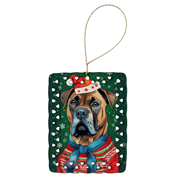 Cane Corso Christmas Porcelain Ornament DAC3404 product image at NuMercy