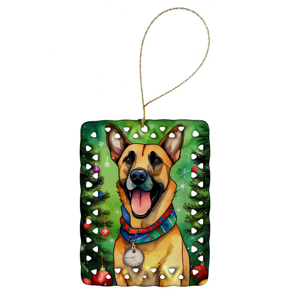 Belgian Malinois Christmas Porcelain Ornament DAC3358 product image at NuMercy