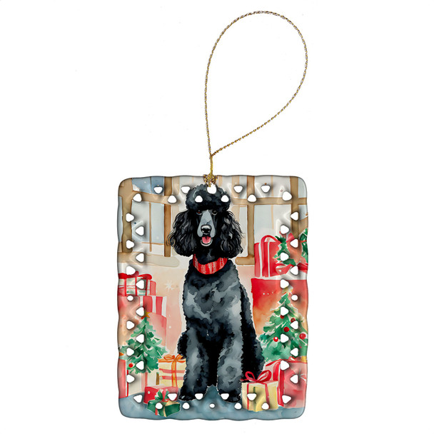Poodle Christmas Porcelain Ornament DAC3570 product image at NuMercy
