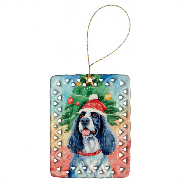 English Setter Christmas Porcelain Ornament DAC3454 product image at NuMercy