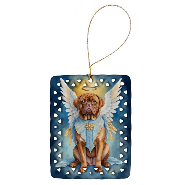Dogue de Bordeaux My Angel Porcelain Christmas Ornament product image at NuMercy
