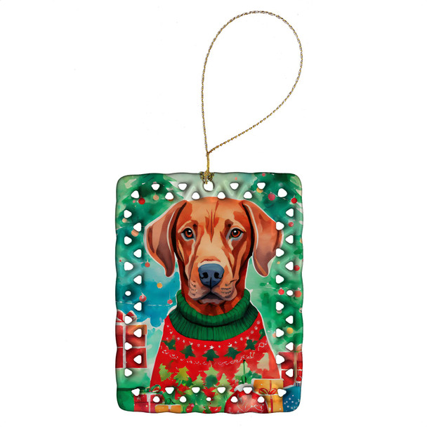 Vizsla Christmas Porcelain Ornament DAC3676 product image at NuMercy