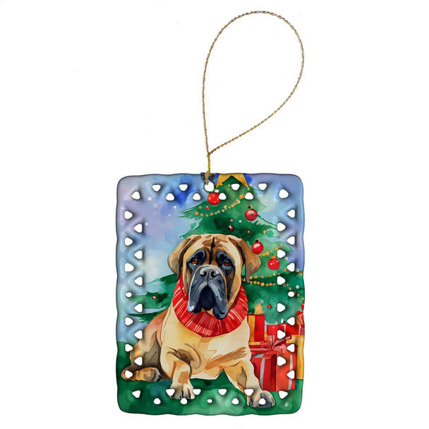 Mastiff Christmas Porcelain Ornament DAC3524 product image at NuMercy
