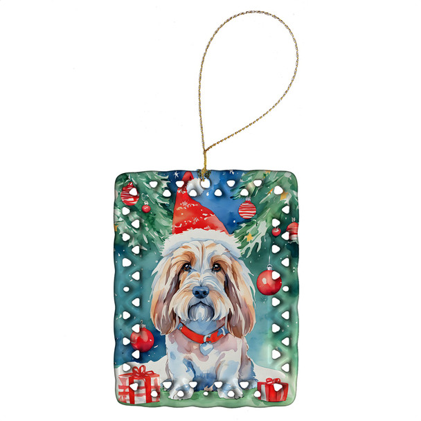 Petit Basset Griffon Vendeen Christmas Porcelain Ornament DAC3557 product image at NuMercy