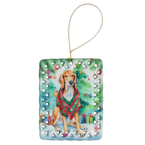 Saluki Christmas Porcelain Ornament DAC3616 product image at NuMercy