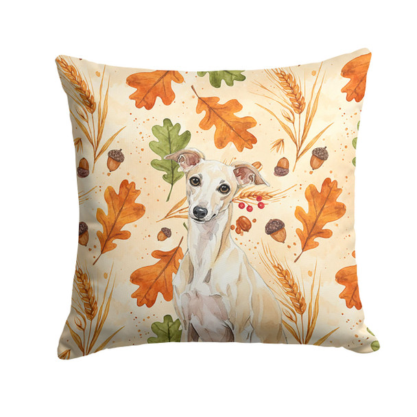 Cream Italian Greyhound Heirloom Fall Throw Pillow 14" x 14" product image at NuMercy