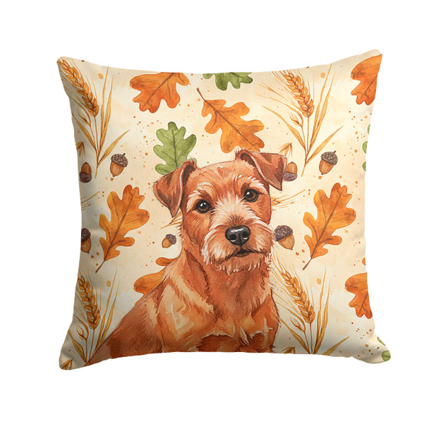Red Norfolk Terrier Heirloom Fall Throw Pillow 14" x 14" product image at NuMercy
