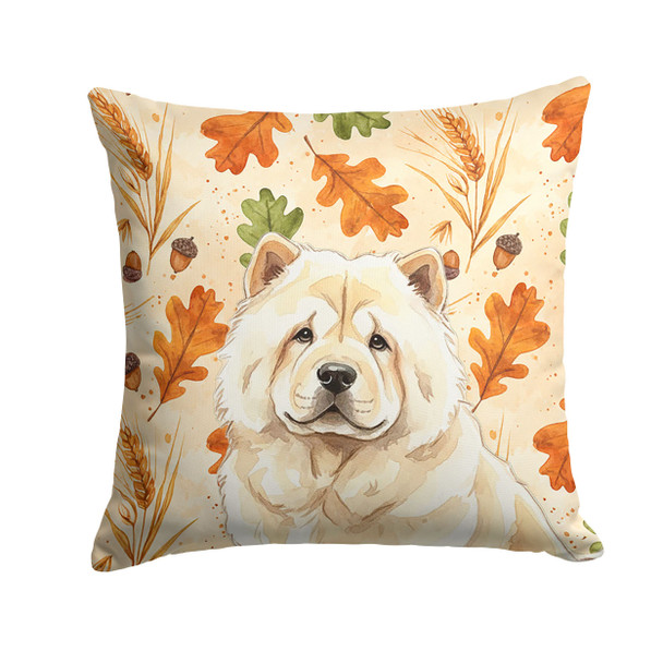 Cream Chow Chow Heirloom Fall Throw Pillow 14" x 14" product image at NuMercy