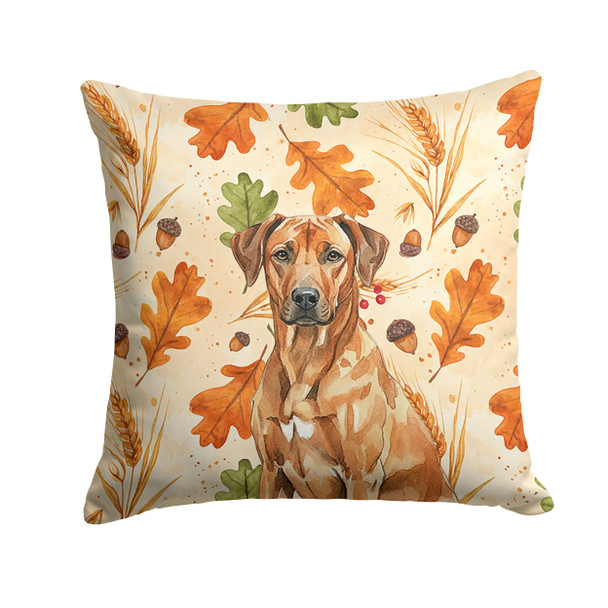 Rhodesian Ridgeback Heirloom Fall Throw Pillow 14" x 14" product image at NuMercy