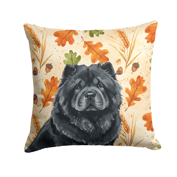 Black Chow Chow Heirloom Fall Throw Pillow 14" x 14" product image at NuMercy