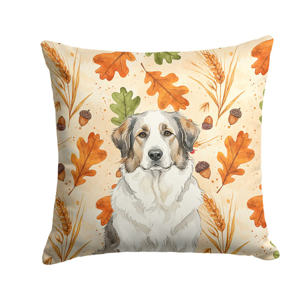 Badger Great Pyrenees Heirloom Fall Throw Pillow 14" x 14" product image at NuMercy