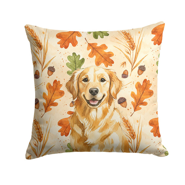 Golden Retriever Heirloom Fall Throw Pillow 14" x 14" product image at NuMercy