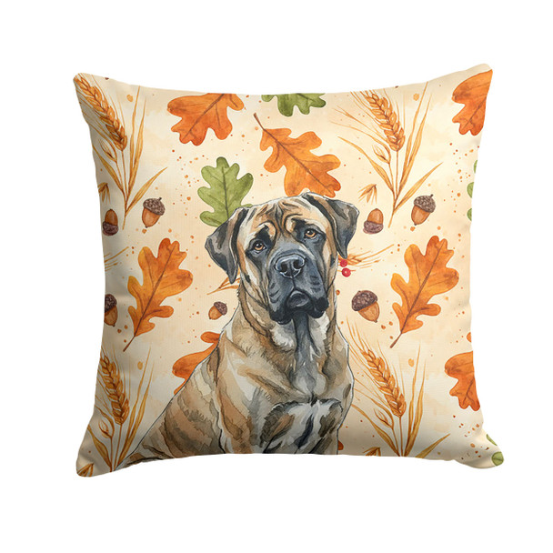 Brindle Mastiff Heirloom Fall Throw Pillow 14" x 14" product image at NuMercy