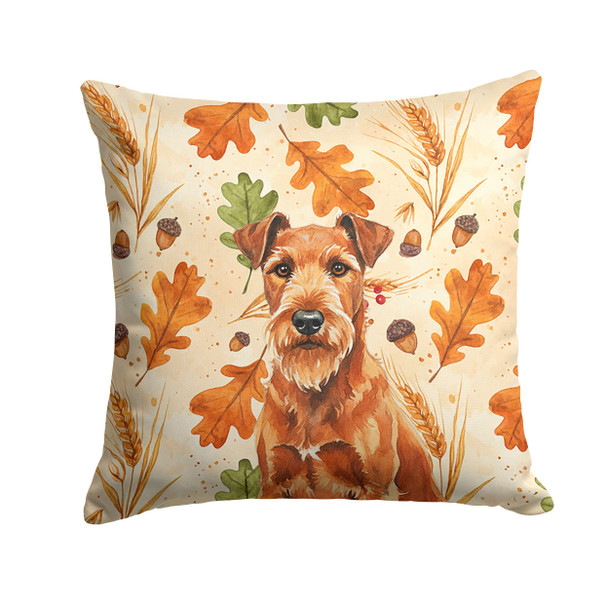 Irish Terrier Heirloom Fall Throw Pillow 14" x 14" product image at NuMercy