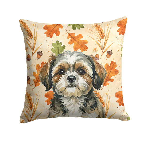 Brindle Shih Tzu Heirloom Fall Throw Pillow 14" x 14" product image at NuMercy