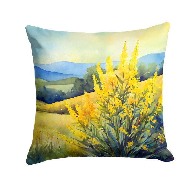 Kentucky Goldenrod in Watercolor Throw Pillow 14" x 14" DAC1656 product image at NuMercy