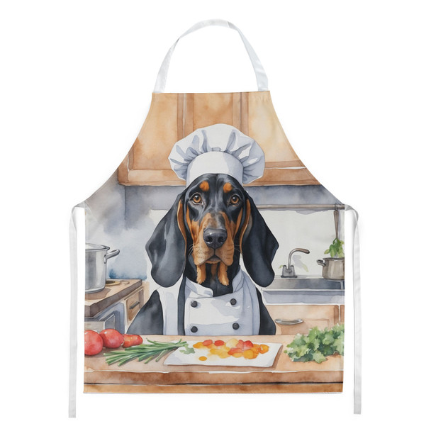 Black and Tan Coonhound The Chef Cooking Kitchen Apron product image at NuMercy