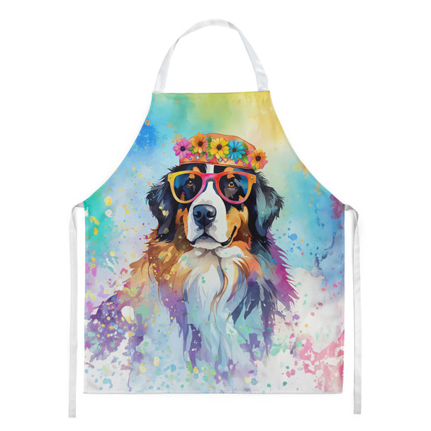 Bernese Mountain Dog Hippie Dawg Cooking Kitchen Apron DAC2461 product image at NuMercy