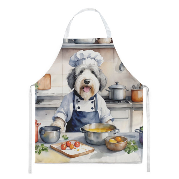Old English Sheepdog The Chef Cooking Kitchen Apron product image at NuMercy