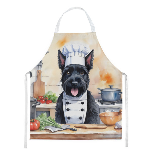 Scottish Terrier The Chef Cooking Kitchen Apron product image at NuMercy