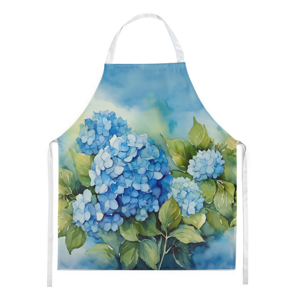 Hydrangeas in Watercolor Cooking Kitchen Apron DAC1580 product image at NuMercy