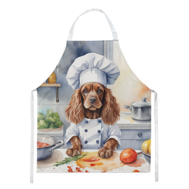 Cocker Spaniel The Chef Cooking Kitchen Apron product image at NuMercy