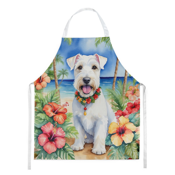 Sealyham Terrier Luau Cooking Kitchen Apron product image at NuMercy