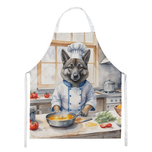 Norwegian Elkhound The Chef Cooking Kitchen Apron product image at NuMercy