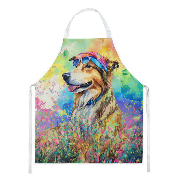Collie Hippie Dawg Cooking Kitchen Apron product image at NuMercy