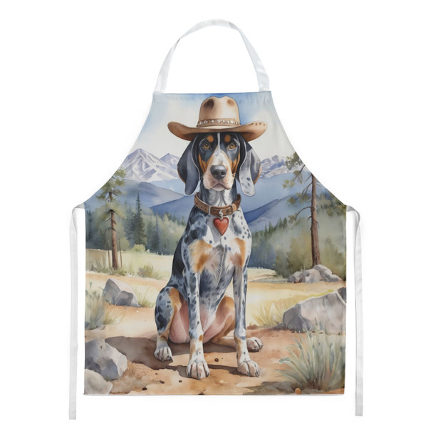 Bluetick Coonhound Cowboy Welcome Cooking Kitchen Apron product image at NuMercy