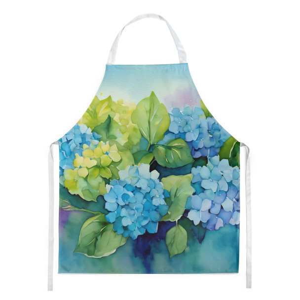 Hydrangeas in Watercolor Cooking Kitchen Apron DAC1579 product image at NuMercy