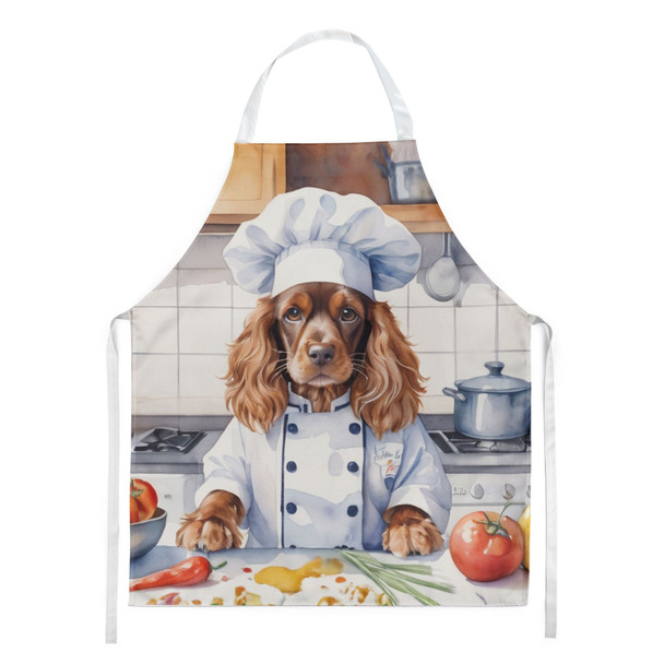 English Cocker Spaniel The Chef Cooking Kitchen Apron product image at NuMercy