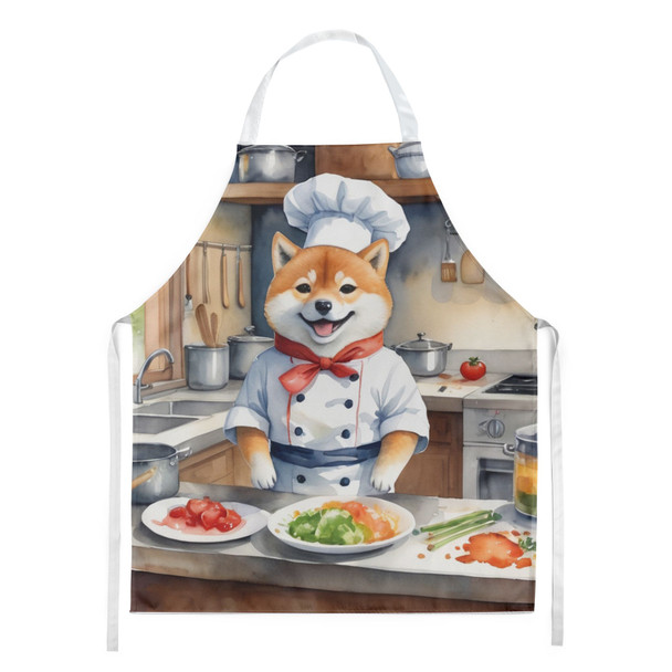Shiba Inu The Chef Cooking Kitchen Apron product image at NuMercy