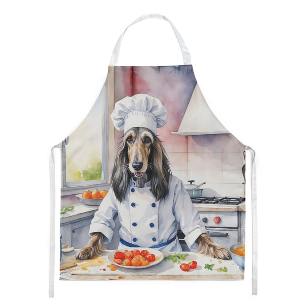 Afghan Hound The Chef Cooking Kitchen Apron product image at NuMercy