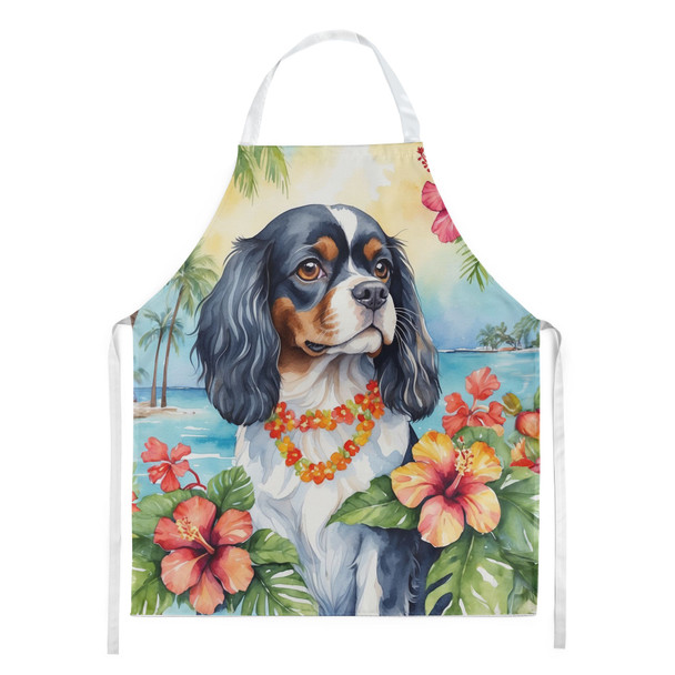 Cavalier Spaniel Luau Cooking Kitchen Apron DAC6400 product image at NuMercy
