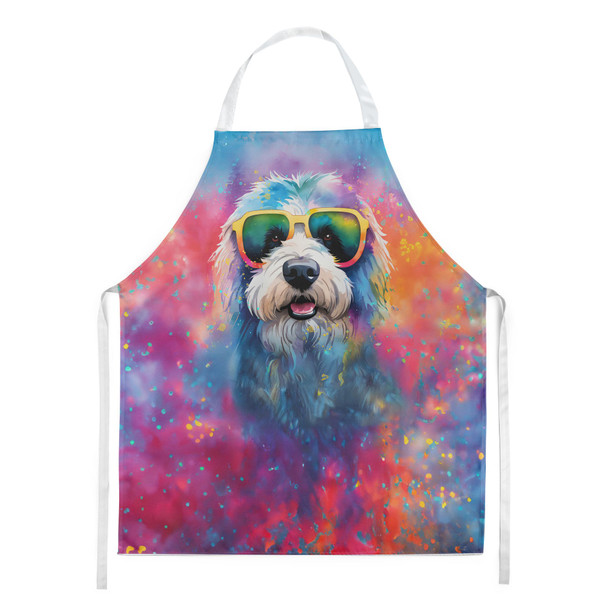 Old English Sheepdog Hippie Dawg Cooking Kitchen Apron DAC2536 product image at NuMercy
