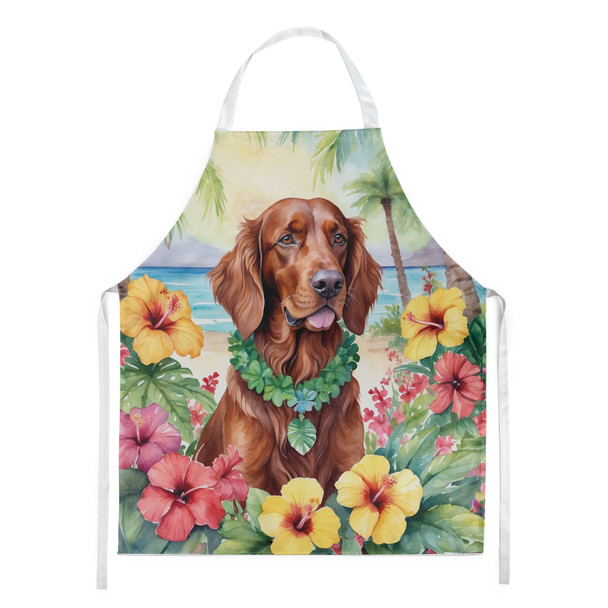 Irish Setter Luau Cooking Kitchen Apron product image at NuMercy