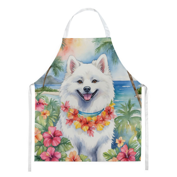 American Eskimo Luau Cooking Kitchen Apron product image at NuMercy