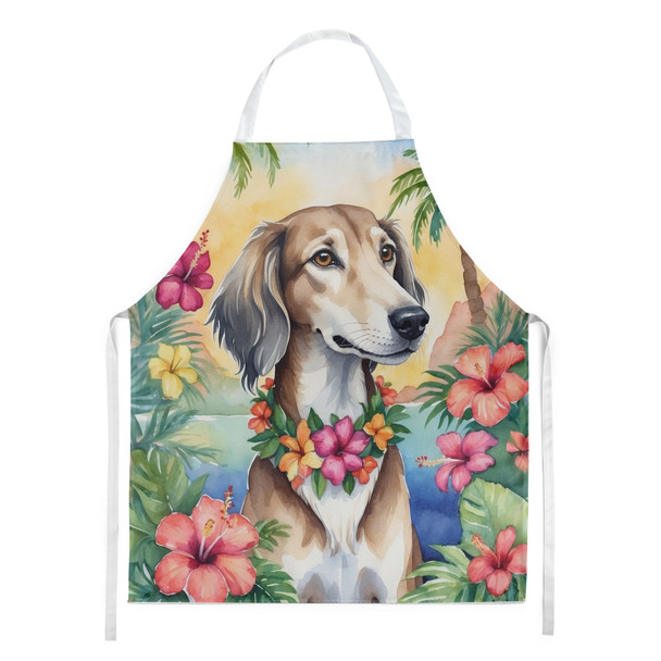 Saluki Luau Cooking Kitchen Apron product image at NuMercy