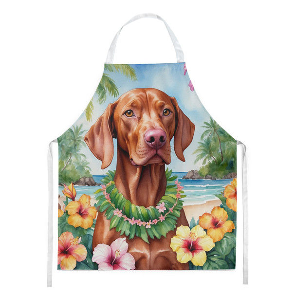 Vizsla Luau Cooking Kitchen Apron product image at NuMercy