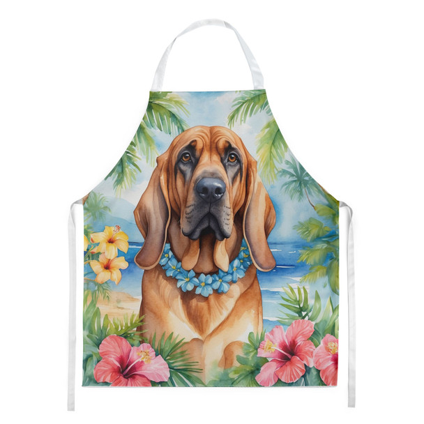 Bloodhound Luau Cooking Kitchen Apron product image at NuMercy
