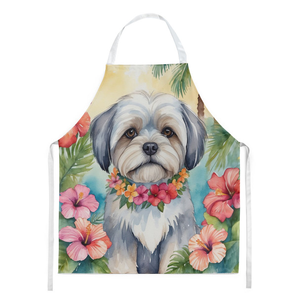 Lhasa Apso Luau Cooking Kitchen Apron DAC6470 product image at NuMercy