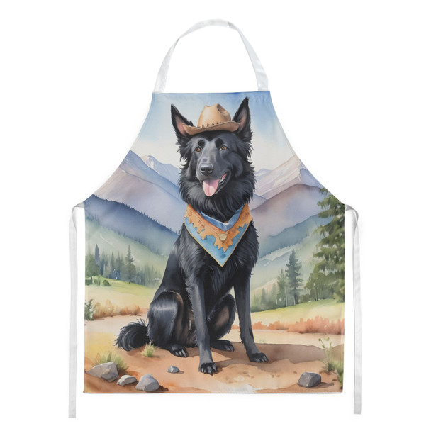 Belgian Sheepdog Cowboy Welcome Cooking Kitchen Apron product image at NuMercy