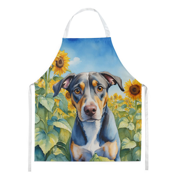 Catahoula in Sunflowers Cooking Kitchen Apron product image at NuMercy