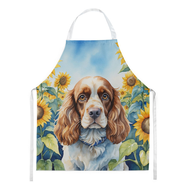Cocker Spaniel in Sunflowers Cooking Kitchen Apron DAC6058 product image at NuMercy