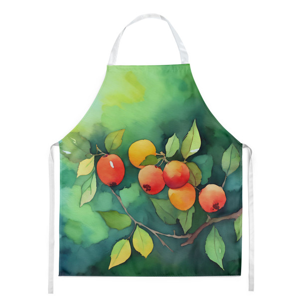 Missouri Hawthorns in Watercolor Cooking Kitchen Apron DAC1677 product image at NuMercy