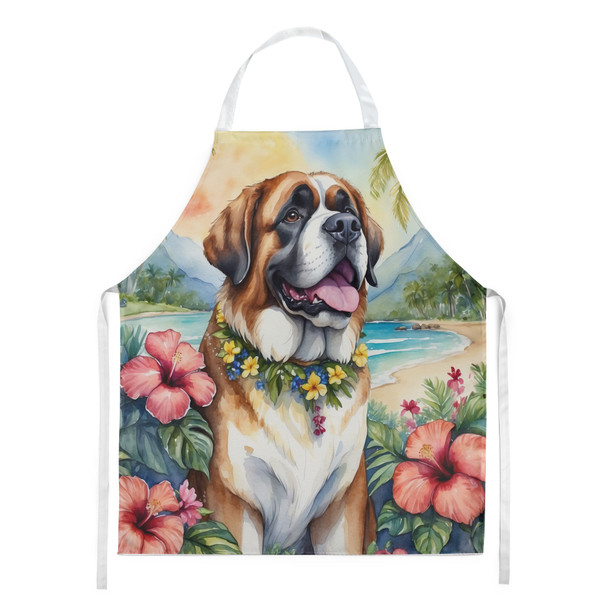 Saint Bernard Luau Cooking Kitchen Apron DAC6509 product image at NuMercy